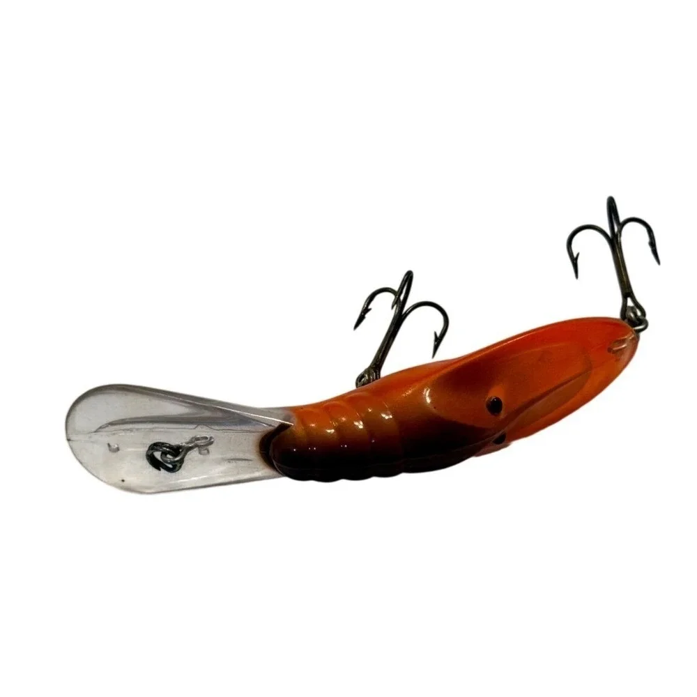 Crawfish Crankbait Fishing Lure Orange Brown Deep Diver Treble Hooks 2.5 Inch
